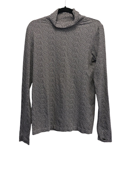 Athleta Tops - Athleta Gray Marled Funnel Cowl Neck Turtleneck Long Sleeve Top M